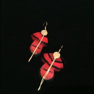 Boucles d'oreilles plumes